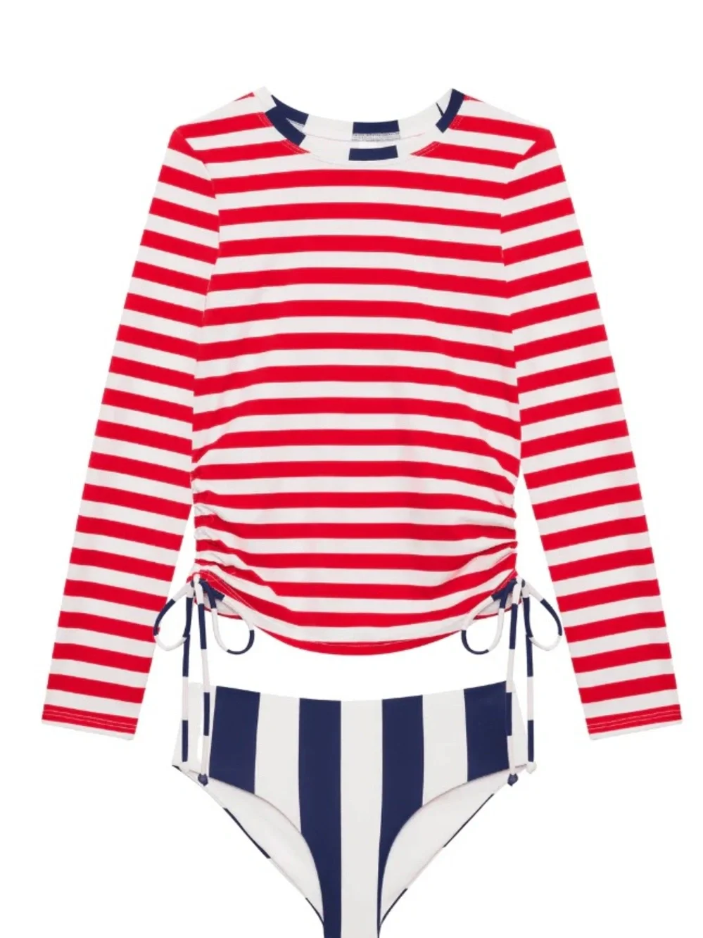 Beach Riot Little Addie & Janie Set Star Spangled Stripes